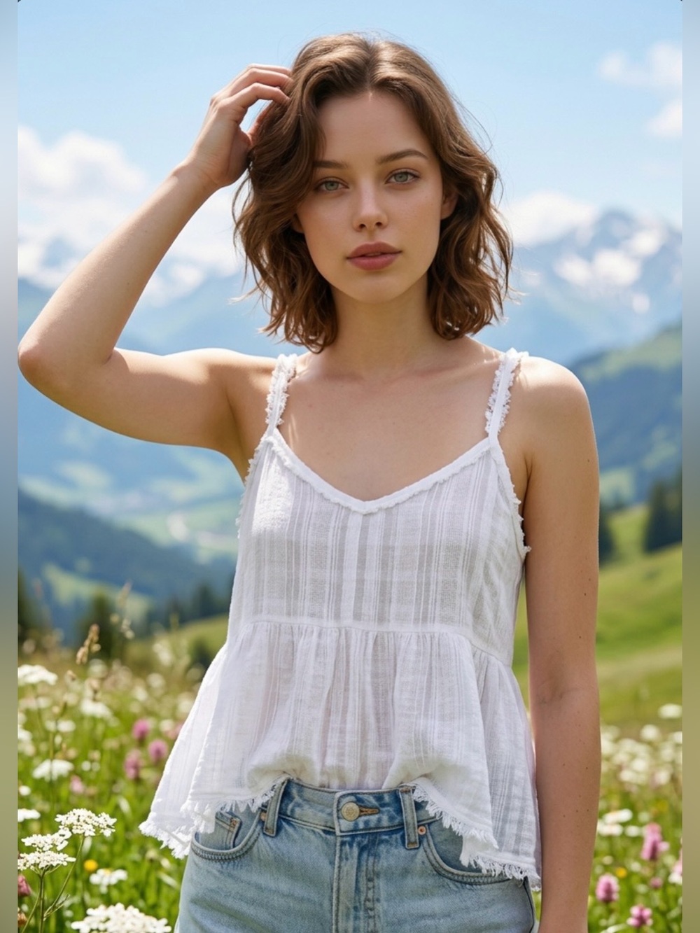 free people textured tank top